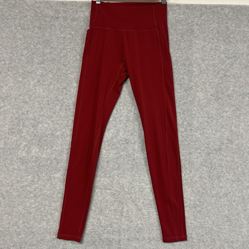 Alphalete Red High Waist Leggings XS Compression Workout Yoga Athletic Pants